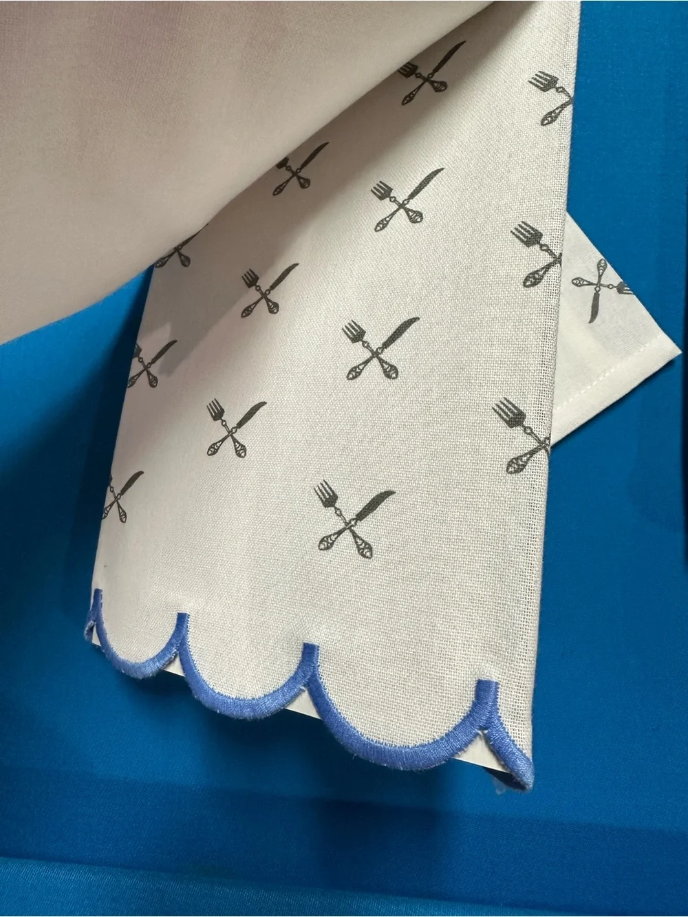 NWT Pair of Cotton Embroidered Humorous Kitchen Towels